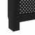 Pokrov za radijator crni 172 x 19 x 81,5 cm MDF