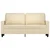 Greatstore Kavč dvosed krem 140 cm blago