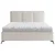 Carryhome OBLAZINJENA POSTELJA 180 cm x 200 cm , tekstil krem barve