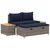 Set vanjskih sofa 4 -Seater 4 pcs 55 x 30 x 39 cm