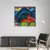 Canvas Slika na platnu Lithograph Blue, The Boat, Wassily Kandinsky, Sa ramom, 60 x 60 cm, Beli