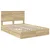Krevet s od storage Sonoma hrast 140 x 200 cm Konstruirano drvo