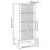 Visoka komoda crna 40 x 30 x 95 cm od konstruiranog drva