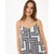 Mexx Ženska haljina MF006302661W, Maxi, Crno-bela