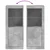 Komoda s LED svjetlima siva boja betona 41x37x100 cm