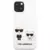 KARL LAGERFELD KLHCP13SSSKCWI za iPhone 13 Mini bela silikonska zaščita - Full Bodies