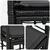 Vanjski loveseat s jastukom 2 pcs Crna i tamno siva poliratan
