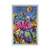 Plakat barvne cvetlice na travniku - 60x90 white