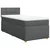 vidaXL vidaXL Box spring postelja z vzmetnico temno siva 100x200 cm blago, (21291006)