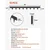 VEVOR Robni robnik 1016x1143x15 mm črn kovinski