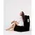 Atelier del Sofa Lazy bag Crni