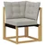 Set vanjskih sofa s jastukom 4 pcs Bijela i svjetlosiva