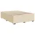 Vidaxl Box spring postelja z vzmetnico krem 140x190 cm blago
