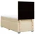 Vidaxl Box spring postelja z vzmetnico krem 80x200 cm blago