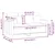 Vidaxl Dvosed temno siv 120 cm blago