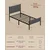 Songmics Posteljni okvir 140x200 cm Siva