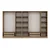Hanah Home Garderober Kale-7673, 315x210x52 cm, Braon
