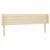 Vidaxl vidaXL Vzglavje postelje s krilci, kremne barve, 203x16x78/88 cm, blago