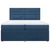 vidaXL vidaXL Box spring postelja z vzmetnico modra 200x200 cm blago, (21305385)