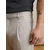 DAN FOX APPAREL Hlače na rob Dustin svetlo siva