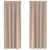 Zavjese za blackout s prstenovima 2 pcs Sivo-smeđa 260 x 140 cm