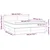Vidaxl Box spring postelja z vzmetnico LED temno rjava 180x200cm blago