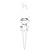 Opviq Spoljna zidna lampa BBO-68164-BSY, 52 cm, IP65, E27, Crna