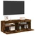TV ormarići 2 kom s LED svjetlima boja hrasta 60 x 35 x 40 cm