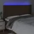 Vidaxl vidaXL Vzglavje postelje z LED diodo temno rjavo 183x16x118/128 cm blago