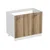 Hanah Home kuhinjski element Minar 4150, 100 cm, beli / dore