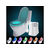 WC LED RGB lučka - senzor gibanja