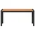 Vidaxl Vrtna klop Rjava 100 x 28 x 45 cm Jeklo