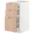 METOD / MAXIMERA Pod.orm.3front/2dnj/1srd/1vis.fiok, bela/Fröjered svetli bambus, 40x60 cm