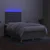 Vidaxl Box spring postelja z vzmetnico LED sv. siva 120x200 cm blago