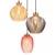 Globo 15898-3HR - Luster na sajli JESSICA 3xE27/60W/230V prečnik 45 cm