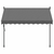Tenda na uvlačenje antracit 250 x 150 cm od tkanine i čelika