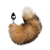 analni čep Fox Tail No. 2, srebrn