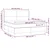 Vidaxl Box spring postelja z vzmetnico temno siva 160x200 cm blago