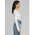 Womens stretch long sleeve jersey in white