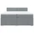 Vidaxl Box spring postelja z vzmetnico svetlo siva 200x200 cm blago