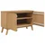 Vidaxl Komoda OLDEN rjava 114x43x73,5 cm trdna borovina