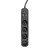 GEMBIRD TSL-PS-S4U-01 Gembird pametni produzni kabl sa USB punjenjem, 4 uticnice, 1,5m crni