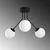 Opviq Luster Orion-13955, 56cm, IP20, Belo-crni