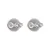 Uhani Michael Kors Pave Mk Stud MKC1496AN040 Rhodium Clear Cz