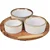 Excellent Houseware Servirni krožniki z okroglim pladnjem, komplet 4 kosov