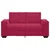 Vidaxl Dvosed vinsko rdeč 160x78x84 cm žamet