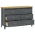 Komoda Hill siva 125 x 40 x 80 cm od masivne borovine