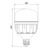 LED sijalka E27 33W 3600lm 4000K