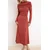 Trendyol Modest Ženska haljina Tctss26Db00005, Smeđa