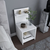 Hanah Home Noćni ormarić Ullman, 35.6x37.4x72 cm, Beli
